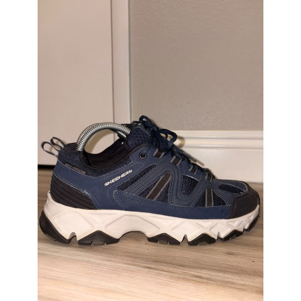 Skechers Men's Size 8 Crossbar Slip-on Sneaker  Navy Blue